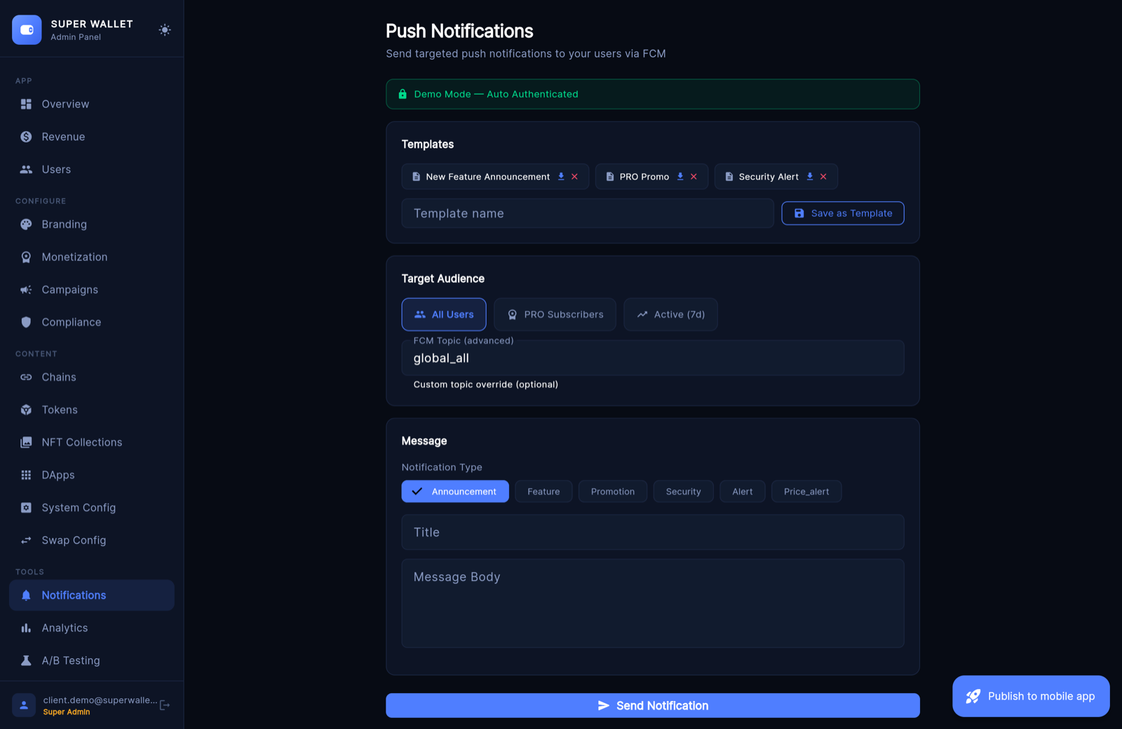 Notifications