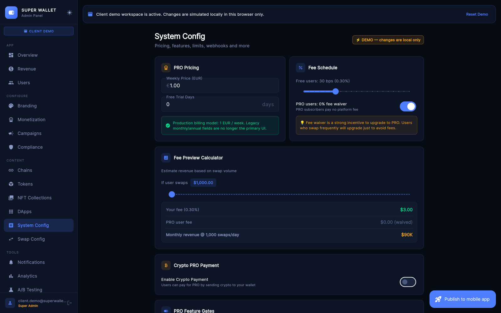 System Config